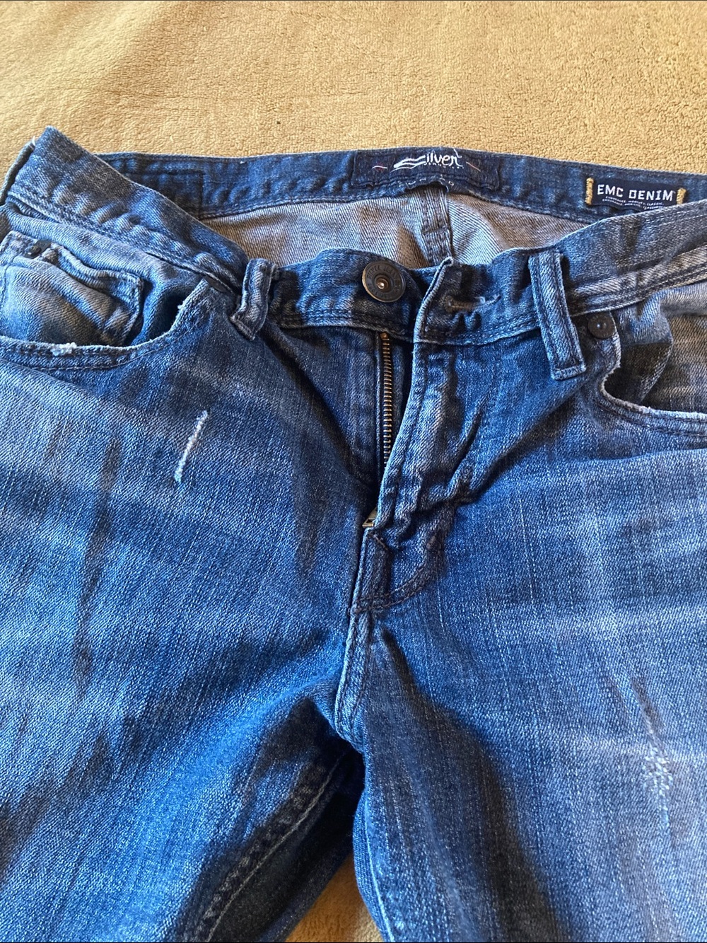 Silver Jeans Men’s Slim Straight Dark Blue Denim